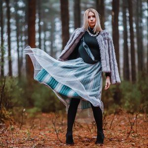 Modcloth Tulle'd You So Midi Skirt